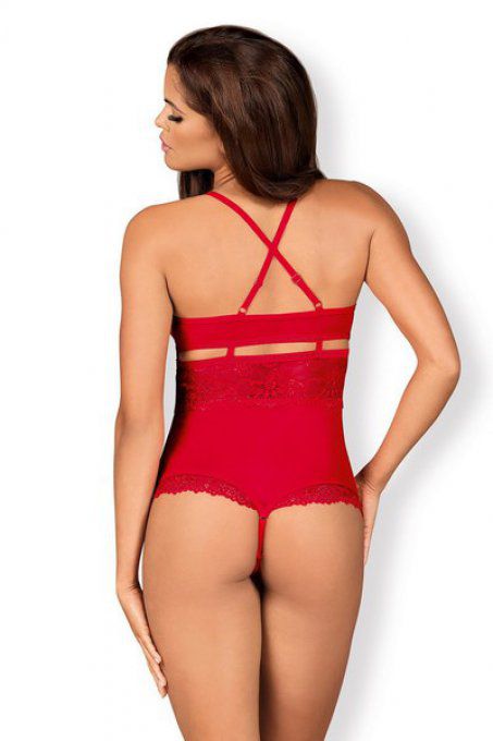 Body ouvert rouge  XXL