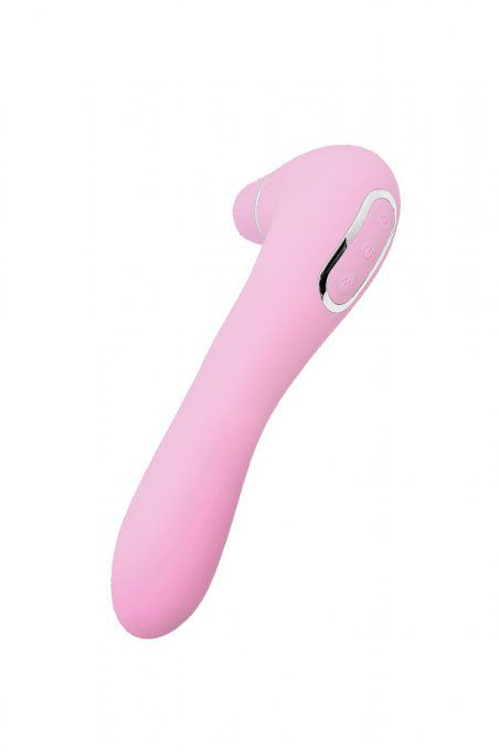 rose Stimulateur Clitoridien et vaginal USB à DOUBLE Stimulation par Succion ou Vibration