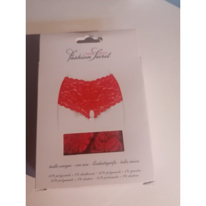 Boxer ouvert rouge