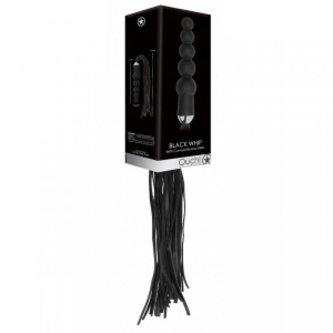 Martinet-Gode Black Whip Beads 15 x 4 cm