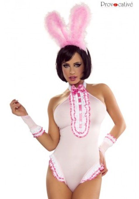 Body Bunny Costume lapin coquin 4 pcs L/XL